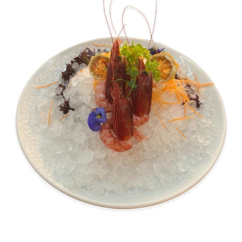 fude ramen - sashimi gamberi
