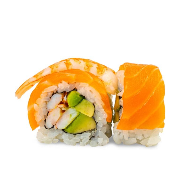 fude ramen - uramaki rainbow